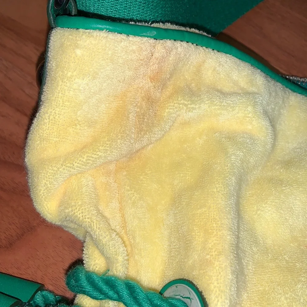 Original Juicy Couture Terry Cloth Drawstring Embroidered Handbag Purse